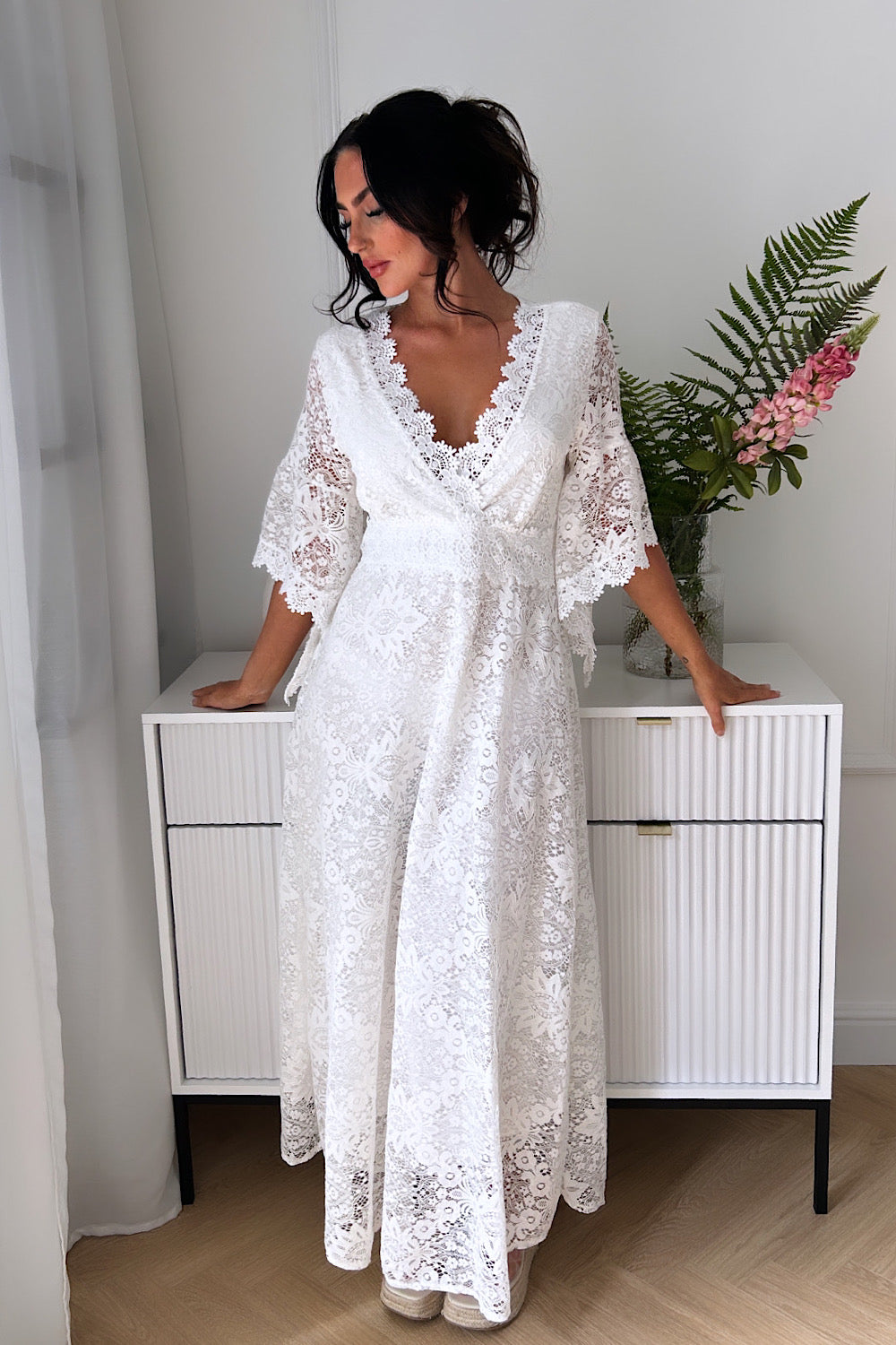 Cheap lace maxi dress best sale