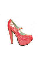 Alexa Patent Platform Shoes In Pink