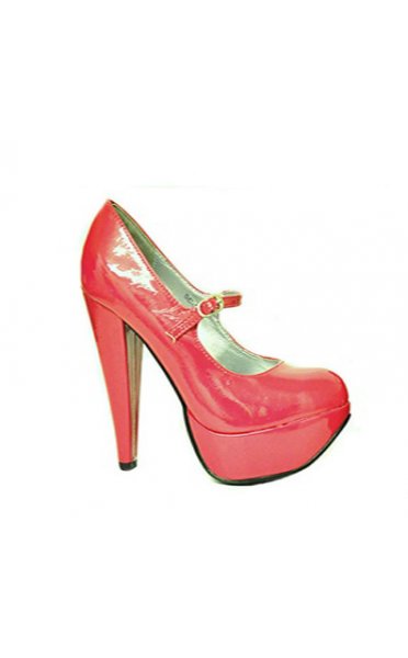 Alexa Patent Platform Shoes In Pink