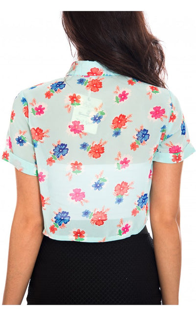 Floral Chiffon Blouse