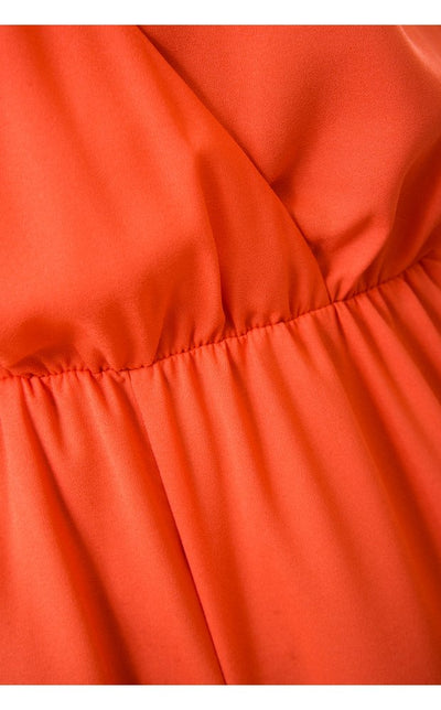 Orange Chiffon Jumpsuit