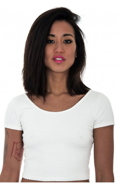 Sahara White Cross Back Top