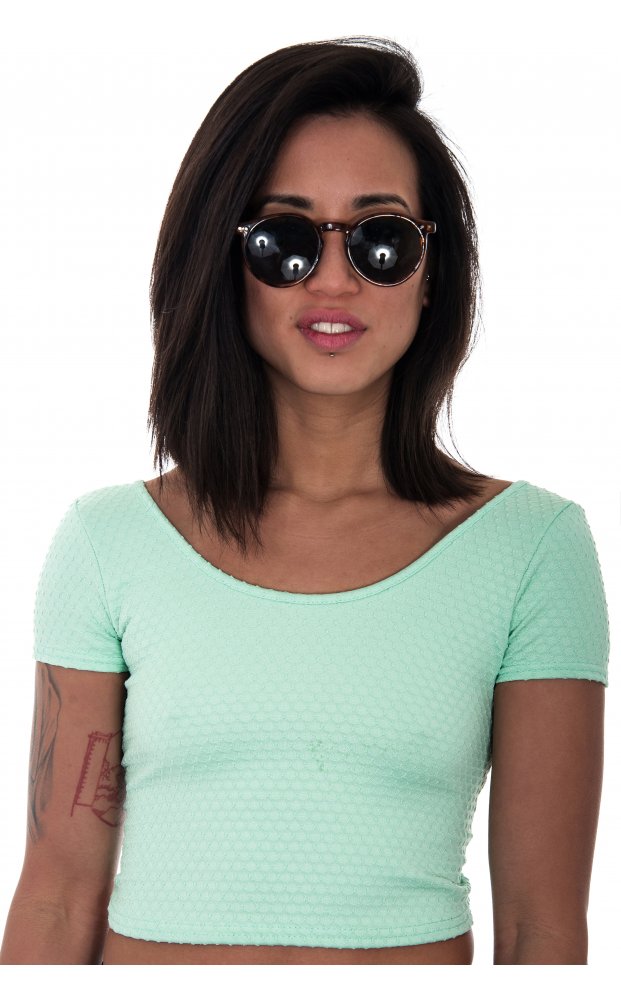 Sahara Mint Cross Back Top