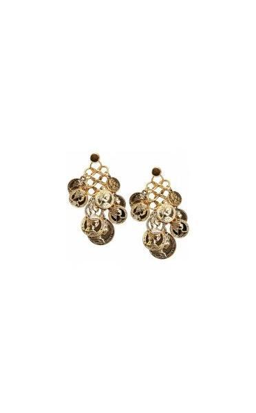 Milan Gold Coin Earrings