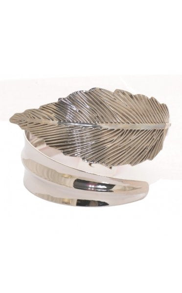 Silver Feather Arm Cuff