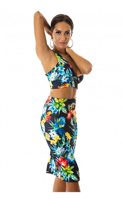 Black Tropical Co-Ord