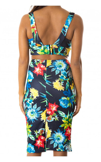 Black Tropical Co-Ord