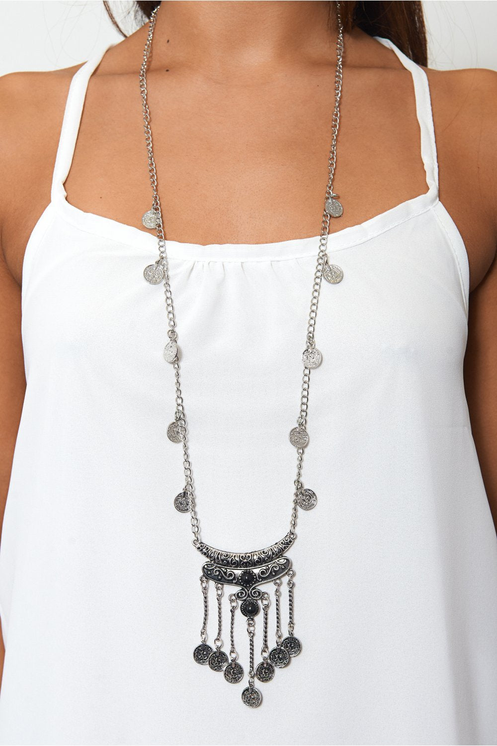 Silver Coin Necklace