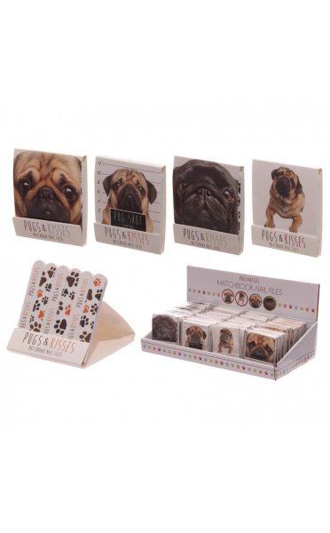 Pugs & Kisses Nail File Matchbook