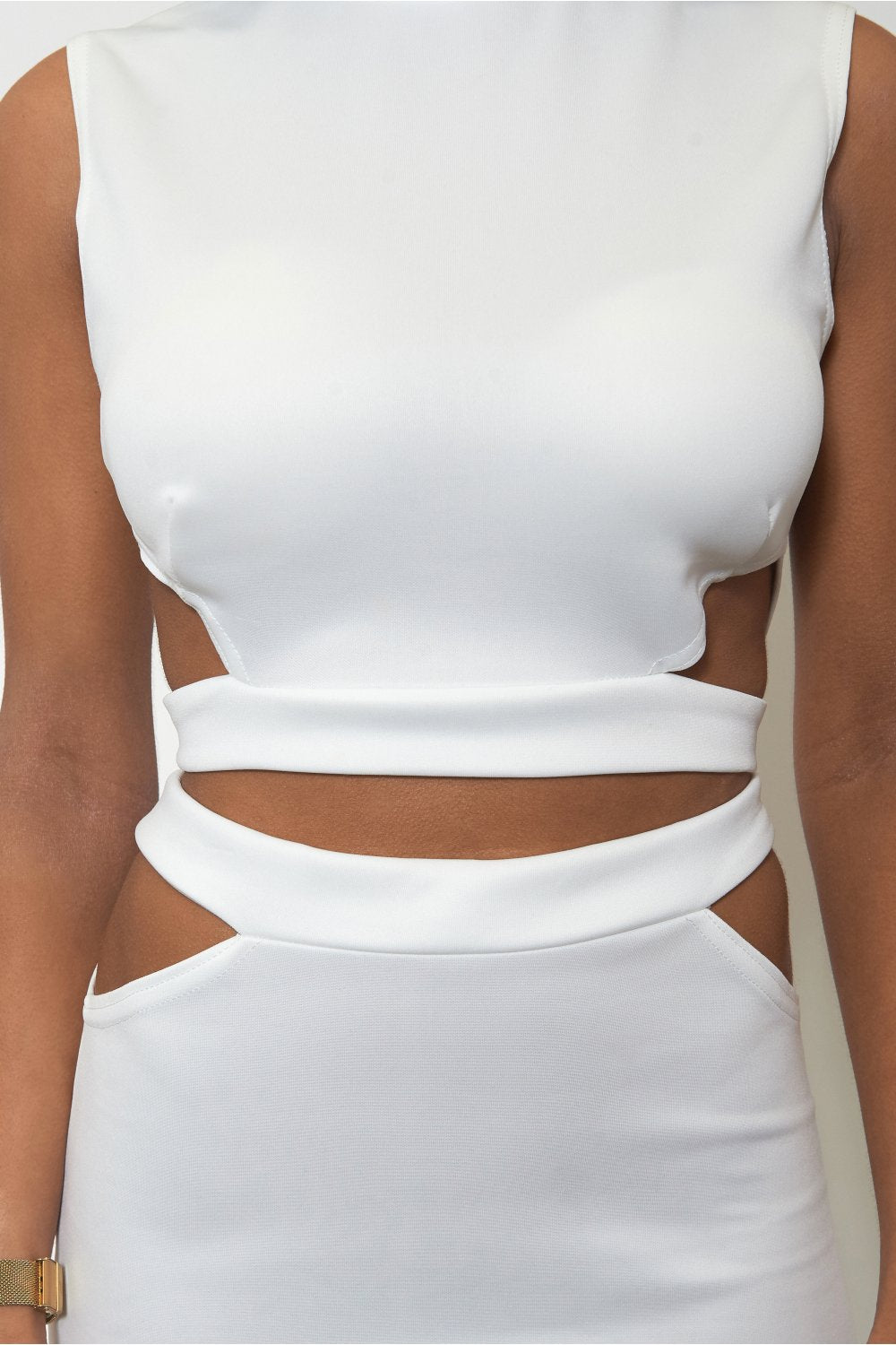 Tempest White Bodycon Skirt & Boxy Top