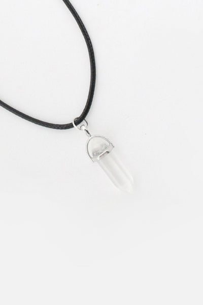 Onyx Quartz Clear Necklace