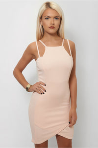 Mia Nude Strappy Bodycon Dress