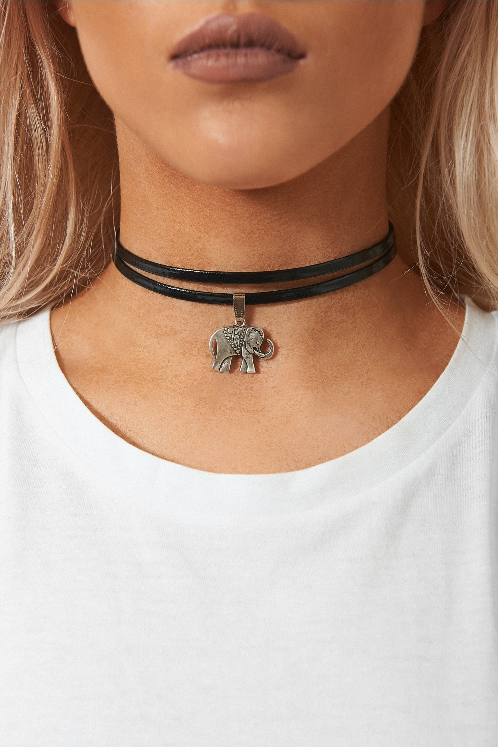 Black Elephant Choker