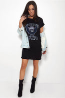 Houston Oversized Black T Shirt