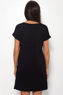 Houston Oversized Black T Shirt