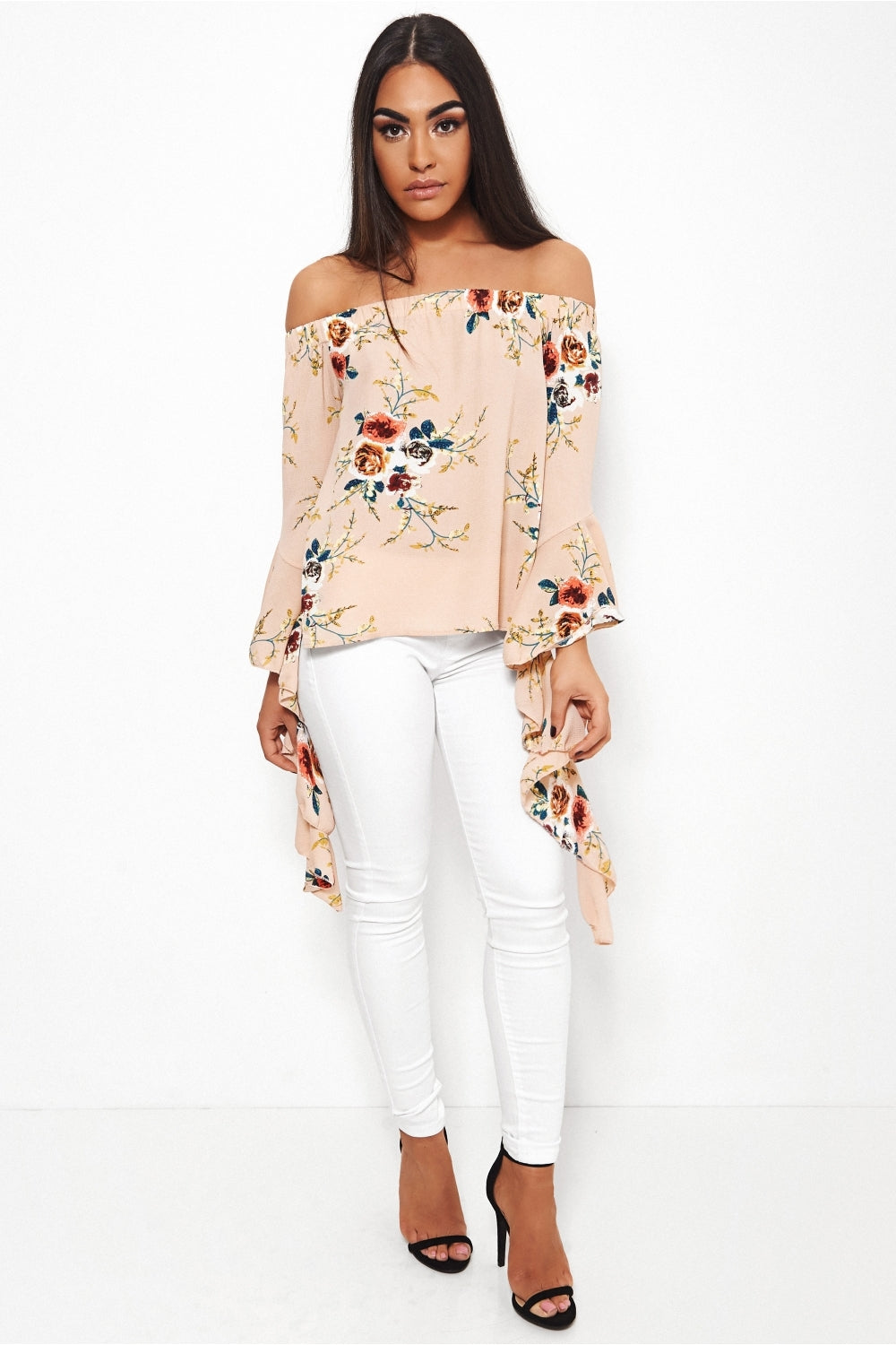 Dion Bardot Floral Top