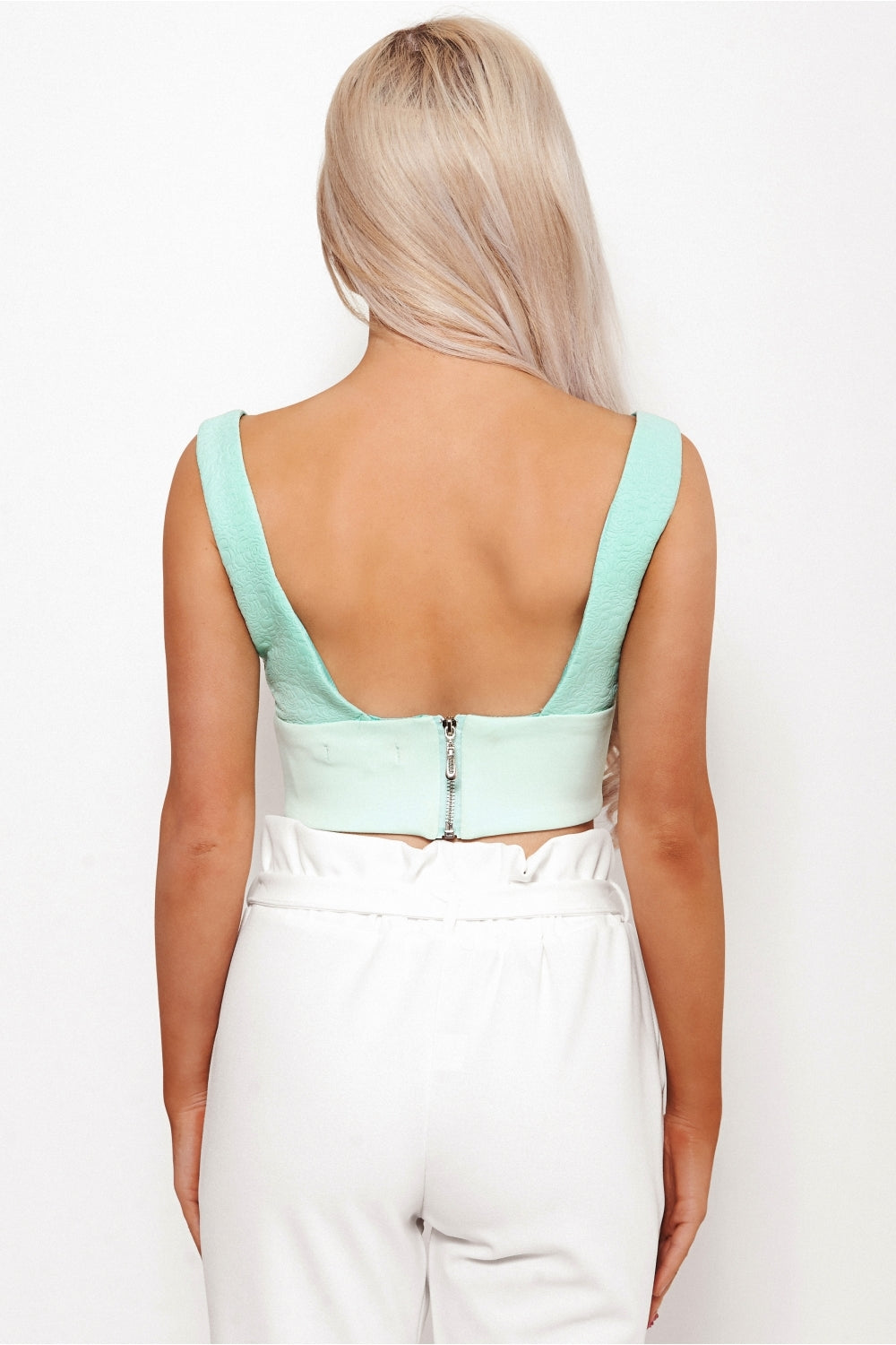 Liona Mint Bralet Top