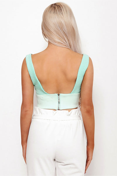 Liona Mint Bralet Top