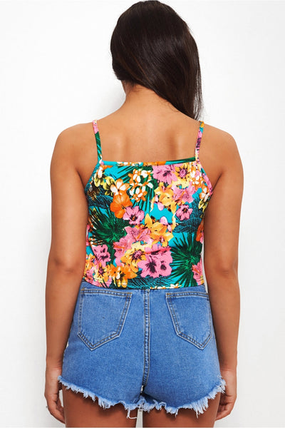 Tropicano Floral Print Vest Top