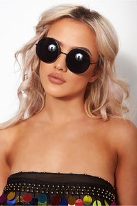 Black Circle Sunglasses