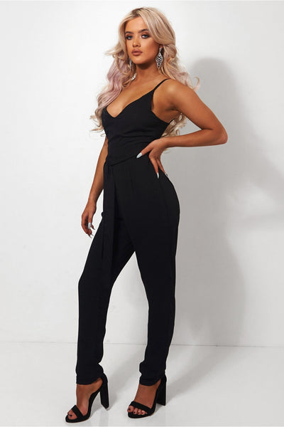 Tamara Black Tie Jumpsuit