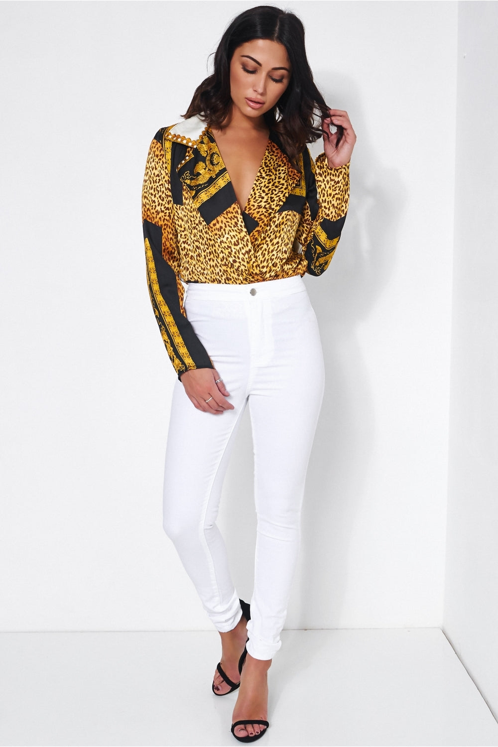 Leo White High Waisted Skinny Jeans