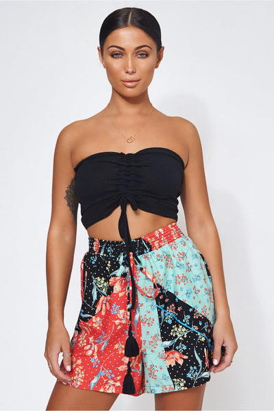 Bellini Patchwork Print Shorts