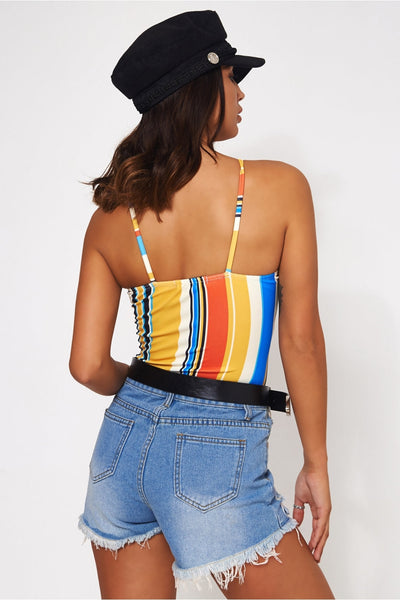 Zamira Rainbow Stripe Bodysuit