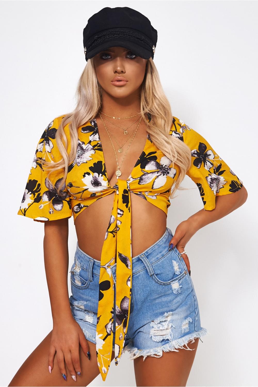 Liana Yellow Floral Blouse