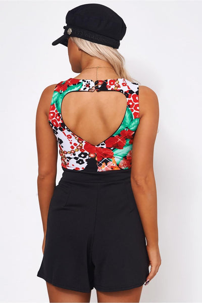 Anaya Floral Pocket Front Playsuit