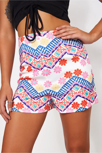 Pink Aztec Shorts