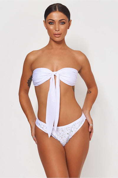 Vegas White Jewelled Bikini