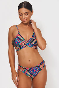 Liona Blue Aztec Bikini