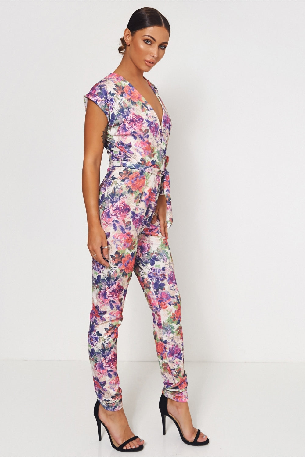 Pink Floral Jumpsuit