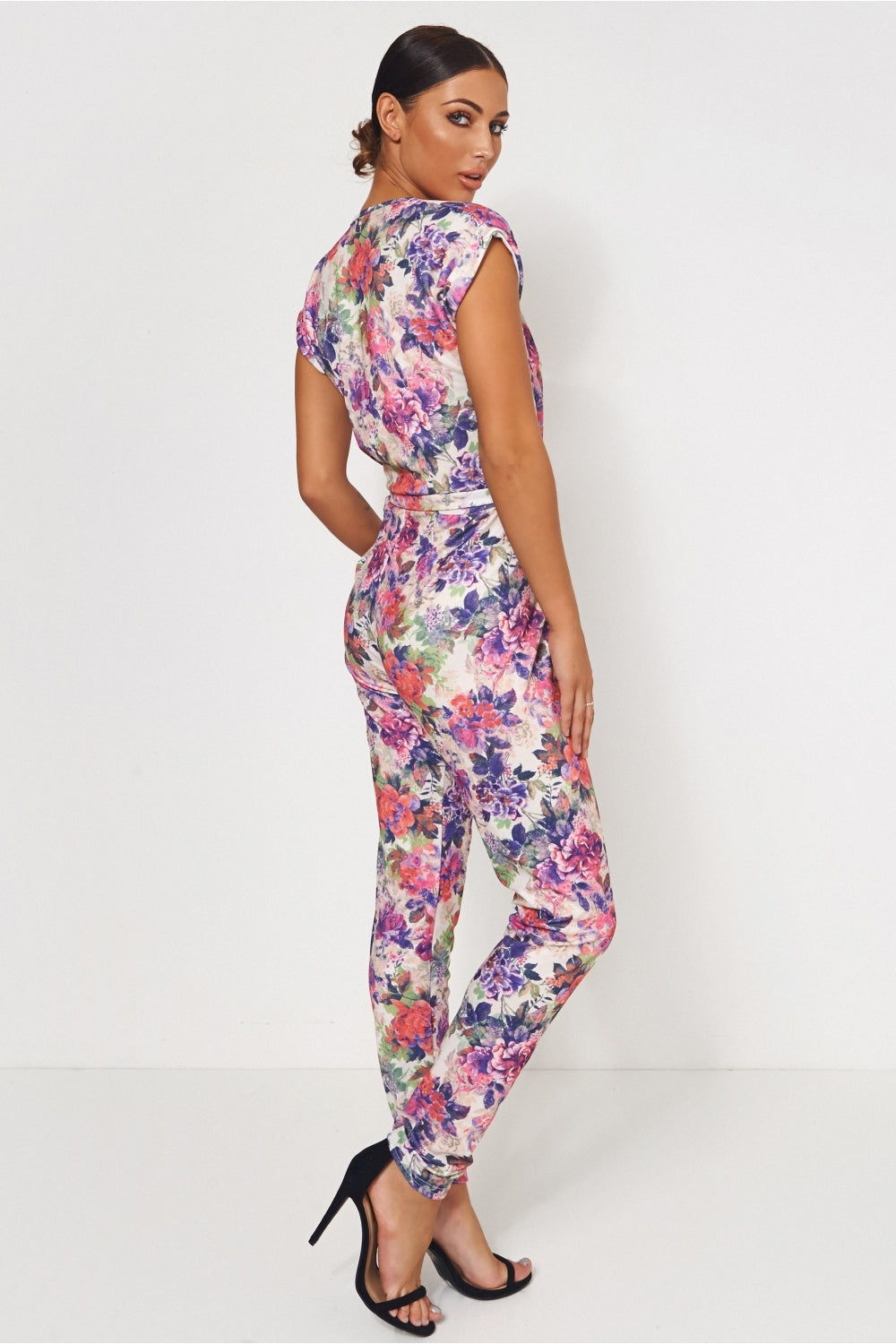 Pink Floral Jumpsuit