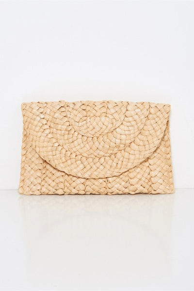 Isla Straw Clutch Bag