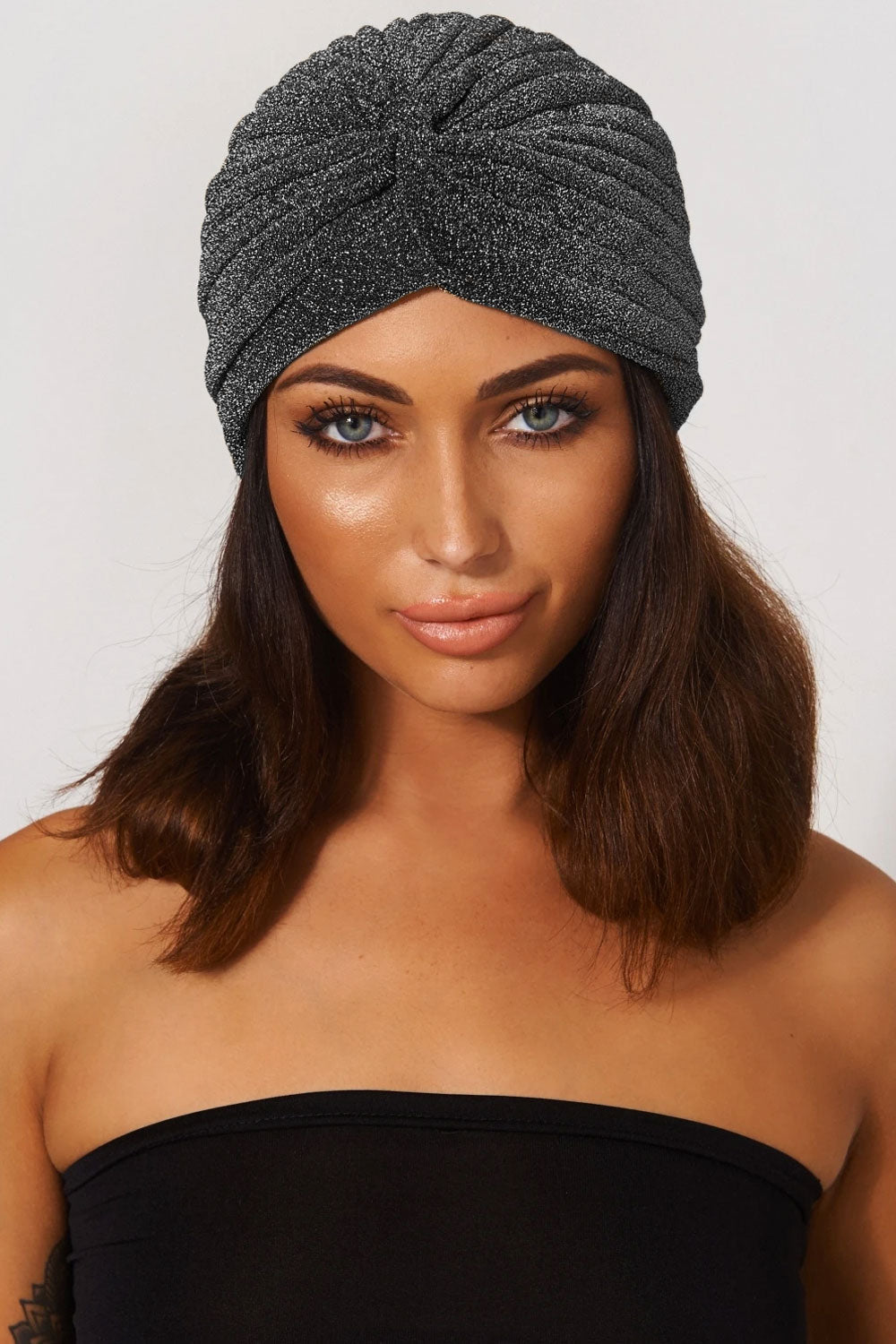 Silver Shimmer Twist Hat