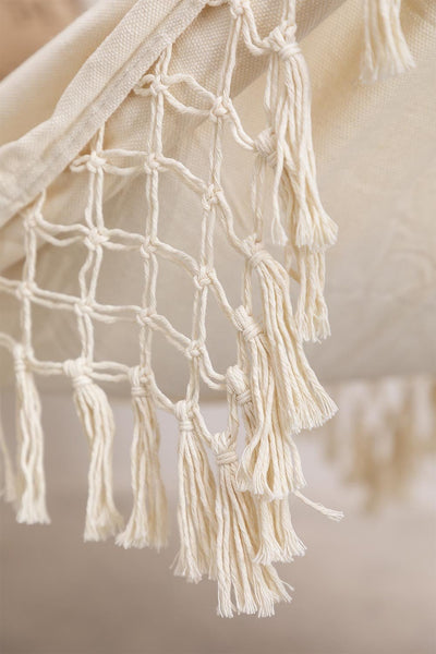 Beige Boho Fringe Hammock