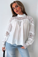 Zana White Crochet Blouse