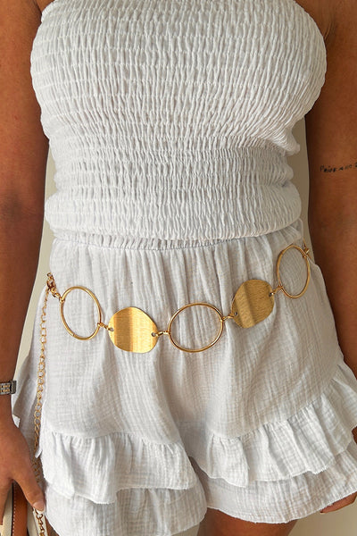 Gold Circle Disc Belt