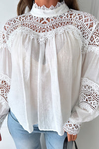 Zana White Crochet Blouse