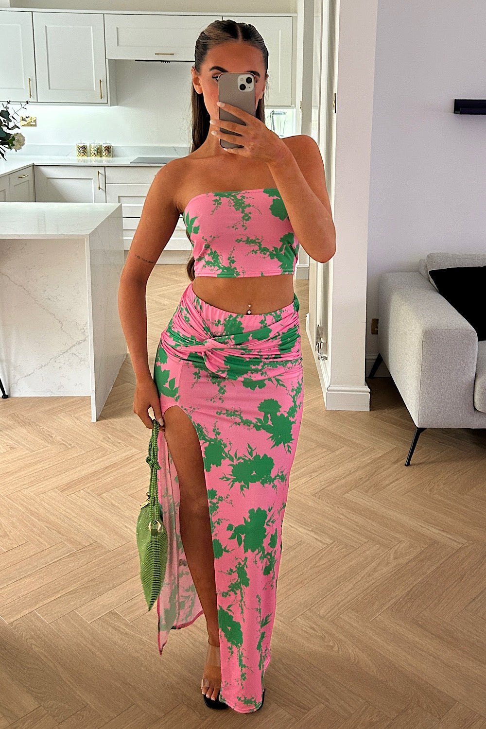 Yasmine Pink Floral Co-ord