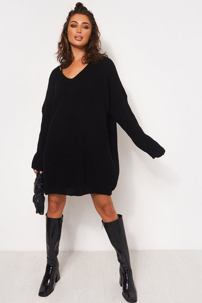 Lilly Oversized Black Jumper