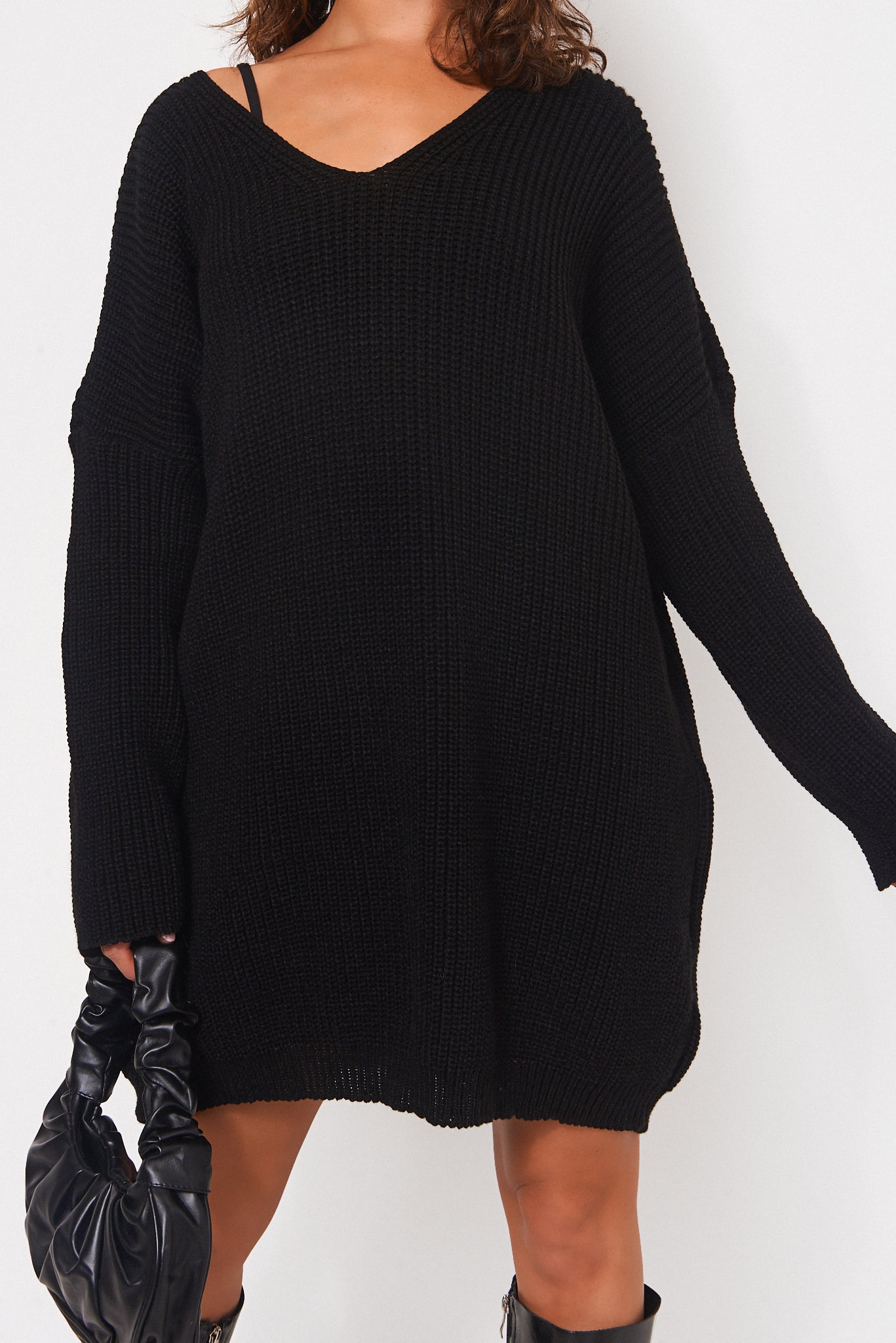 Lilly Oversized Black Jumper