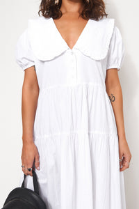 Chloe White Midi Dress