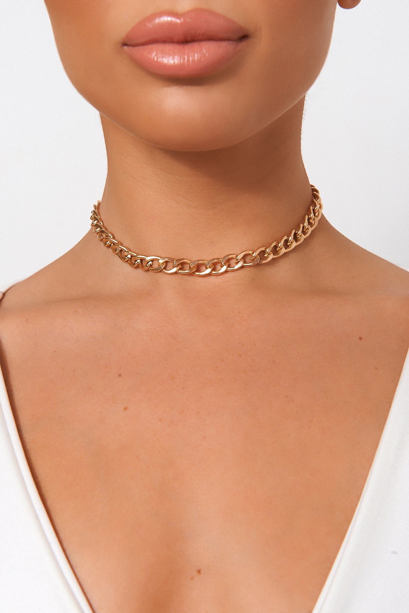 Gold Link Chain Necklace