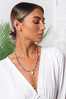 Multi Coloured Beaded Shell Necklace