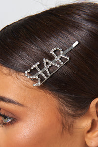 Star Diamante Hair Slide