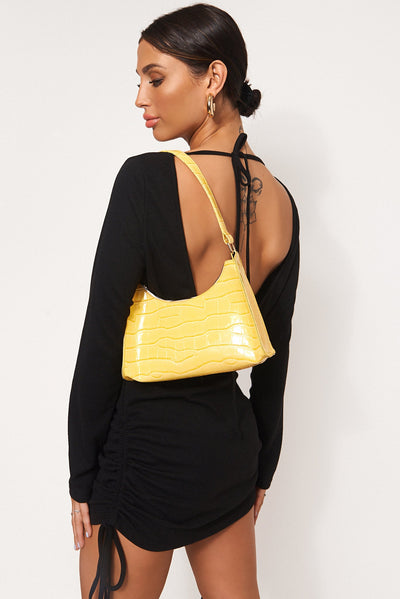 Malia Black Backless Mini Dress