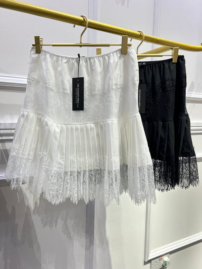 Gigi White Lace Skirt